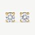D.Louise Yellow Gold Tone Plated Stainless Steel Tennis Stud Earrings YBE-12-06