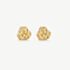 D.Louise Yellow Gold Tone Plated Stainless Steel Knot Stud Earrings YBE-14