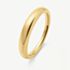 D.Louise Yellow Gold Tone Plated Stainless Steel Dome Ring YBR-005