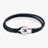 Tommy Hilfiger Bruce Braided Blue Leather Bracelet 2790656