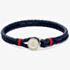 Tommy Hilfiger Nautical Blue Double Braided Leather Bracelet 2790691