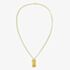 Tommy Hilfiger Mens Jameson Gold Dog Tag Necklace 2790628