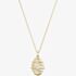 Yellow Gold Plated Cubic Zirconia Bee Hive Pendant Necklace BTH2-SL-CZ YGP