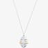 Sterling Silver & Yellow Gold Plated Cubic Zirconia Bee Hive Pendant Necklace BTH6-SL-CZ YGP