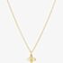 Yellow Gold Plated Cubic Zirconia Tiny Bee Pendant Necklace BP1-YGP-CZ
