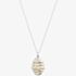 Sterling Silver & Yellow Gold Plated Cubic Zirconia Bee Hive Pendant Necklace BTH4-SL-CZ YGP