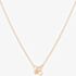 Rose Gold Plated Cubic Zirconia Tiny Bee Necklace BF1-RGP-CZ