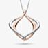 Kit Heath Sterling Silver & Rose Gold Plated Alicia Rose Grande Slider Necklace 90020RRP