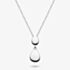 Kit Heath Sterling Silver Coast Pebbles Twin Droplet Necklace 90186RP