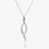 Kit Heath Sterling Silver Entwine Twine Twist Pave Cubic Zirconia Necklace 90225CZ