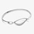 Kit Heath Sterling Silver Entwine Twine Twist Hinged Bangle 70224RP