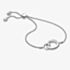 Kit Heath Sterling Silver Bevel Cirque Link Cubic Zirconia Pave Toggle Bracelet 7152CZ