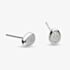 Kit Heath Sterling Silver Coast Pebbles Glisten Cubic Zirconia Pavé Stud Earrings 30188CZ