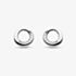 Kit Heath Sterling Silver Bevel Cirque Cubic Zirconia Pave Stud Earrings 3152CZ