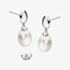 Kit Heath Sterling Silver Coast Pebble Pearl Droplet Earrings 50184FP