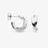 Kit Heath Sterling Silver Bevel Trilogy Hoop Earrings 6166RP