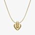Emporio Armani Gold Tone Heart Pendant Necklace EGS3265710