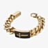 Guess South Alameda Gold Plated Sword Curb Chain Bracelet JUMB04022 YGBK L