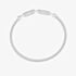 Guess Eternity Silver Tone Crystal Tennis Logo Clasp Bracelet UMB03237ST