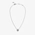 Guess Mama Non Mama Silver Tone Blue Crystal Heart Halo Necklace UBN04667RHLS