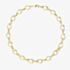Guess Bamboo Gold Tone Crystal 18 Inch Link Necklace UBN05162YG