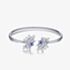 Fei Liu Rhodium Plated Fountain Crystals Star Bangle CAR-925R-406-SWCZ