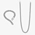 Fred Bennett Stainless Steel Chain Jewellery Set Z2046