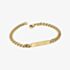 Fred Bennett Gold Tone Stainless Steel Plate Curb Chain Bracelet B5562