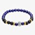 Fred Bennett Smaller Fit Blue Bead Lava Stone Bracelet B5621