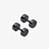 Fred Bennett Plain Round Black Stud Earrings E6395