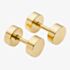 Fred Bennett Gold Tone Plain Circle Stud Earrings E6286
