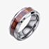 Fred Bennett Tungsten & Brown Wood Stripe Ring R3888