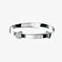 D For Diamond Sterling Silver White Daisy Baby Bangle B4316