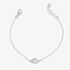D For Diamond Sterling Silver Pearlised Cloud Bracelet B5436