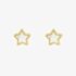 D For Diamond Gold Plated Star Stud Earrings E6158