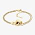Tommy Hilfiger Gold Tone Nautical Knot Double Chain Bracelet 2780991