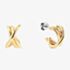 Tommy Hilfiger Gold Tone Knot Huggie Half Hoop Earrings 2780993