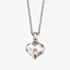 Little Star Girls Bella Silver Diamond Heart Pendant Necklace LSN0010