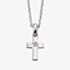 Little Star Childrens Grace Silver Diamond Cross Pendant Necklace LSN0011
