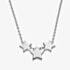 Little Star Girls Astra Silver Triple Star Necklace LSN0588
