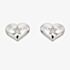 Little Star Girls Suri Silver Diamond Heart Stud Earrings LSE0031