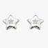 Little Star Girls Noor Silver Diamond Star Stud Earrings LSE0032