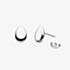 Kit Heath Coast Pebble Smooth Stud Earrings 40151RP