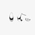 Kit Heath Coast Pebble Smooth Semi Hoop Stud Earrings 40152RP