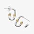 Kit Heath Marina Rope Bar Link Golden Stud Hoop Earrings 41092GRP