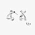 Kit Heath Infinity Semi Hoop Stud Earrings 41162RP