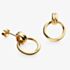 Kit Heath Bevel Unity Golden Drop Stud Earrings 41172GRP