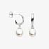 Kit Heath Coast Pebble Pearl Droplet Semi Hoop Earrings 50183FP