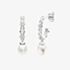 Kit Heath Blossom Flyte Honey Flower Oval Semi Hoop Stud Earrings 50334FPC
