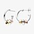 Kit Heath Coast Tumble Golden Semi Hoop Stud Earrings 60195GRG